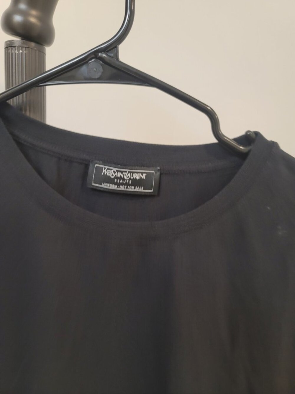 Yves Saint Laurent Beaute Uniform Women Top - Size: Medium - Gold YSL Back Print - Picture 2 of 6